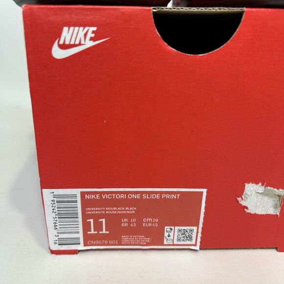 Nike Victori One All Over Print Slide Sandals “Red/Black” 2024 main image 5